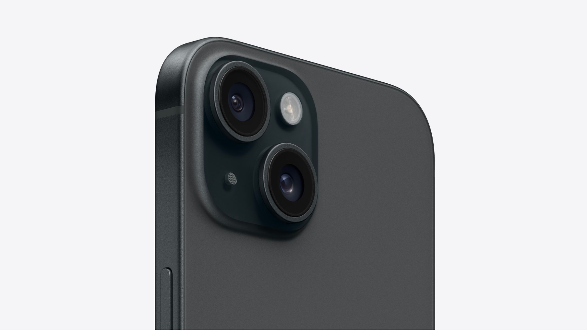 Hình ảnh cận cảnh iPhone 15 màu đen